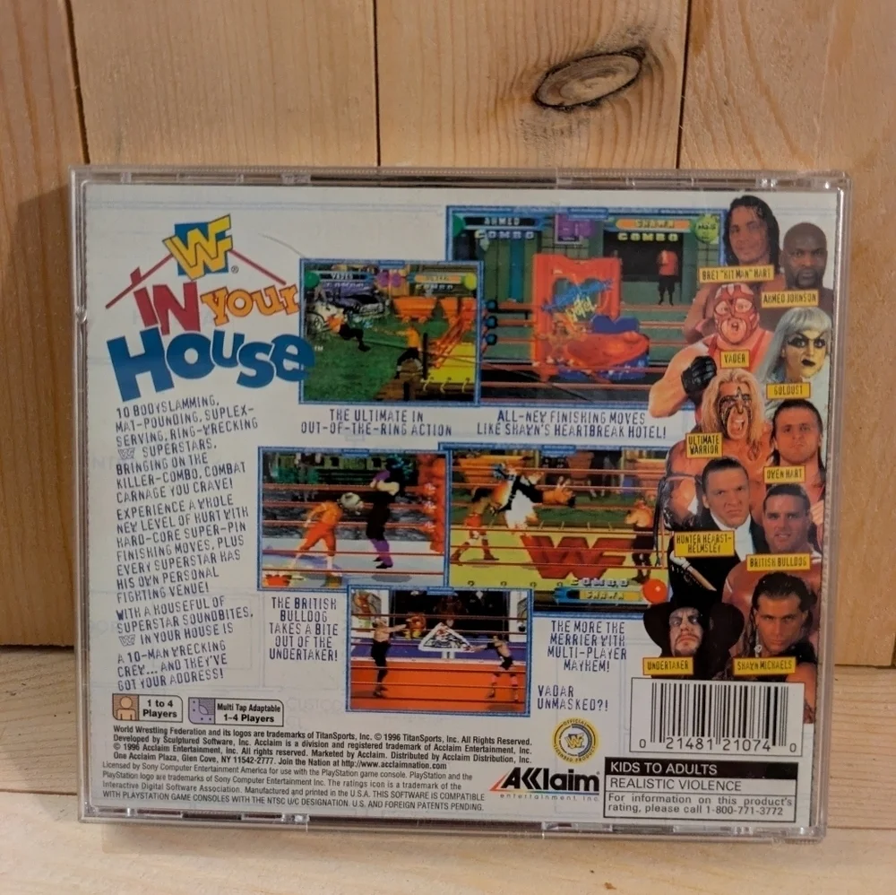 WWF In Your House PlayStation Game Used PlayStation Aklaim